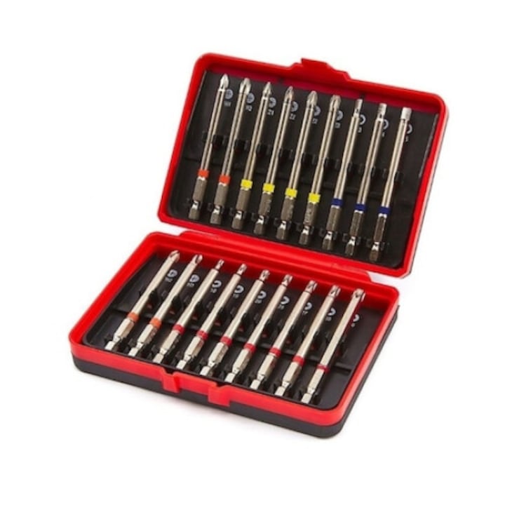 HBM Machines 18 bit, extra hosszú PH, PZ, hatszögletű és Torx formával