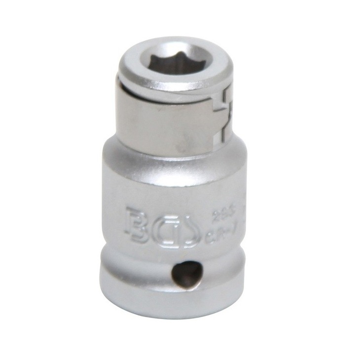 Adaptor cu patrat de antrenare 1/2 pentru biti cu fixarea hexagonala de 8mm