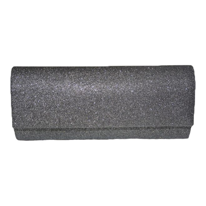 Poseta tip plic Danielle ,cu sclipici,D&J Exclussive,argintiu inchis