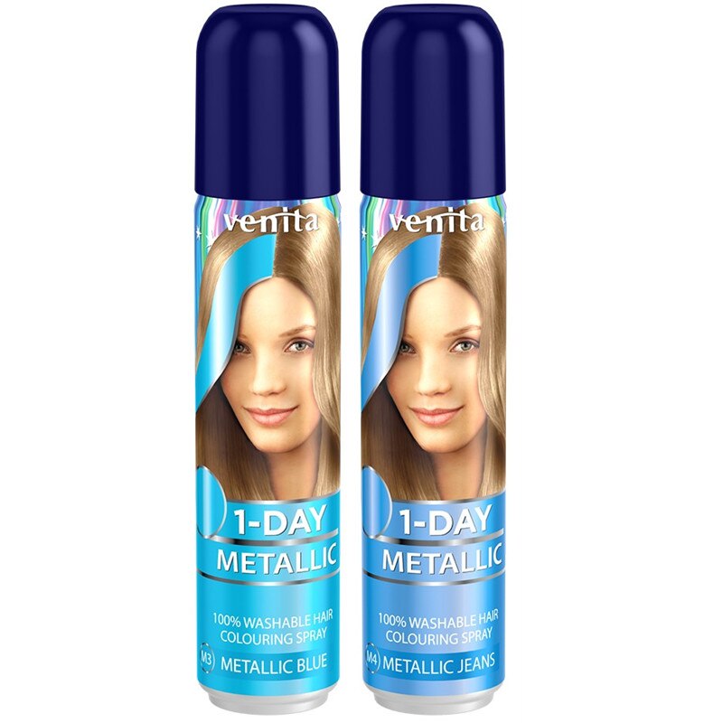 Pachet Venita Spray colorant One day Metalic , nr. 06