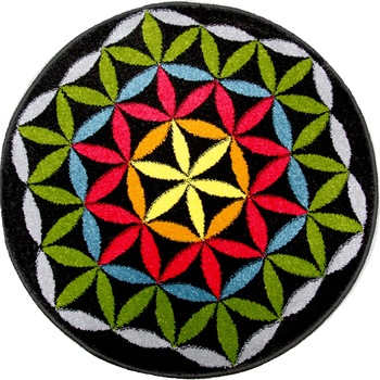 Covor Kolibri, Rotund, Petal, 67x67 cm, 2300 gr/mp Negru Covor Kolibri, Rotund, Petal, 67x67 cm, 2300 gr/mp Negru