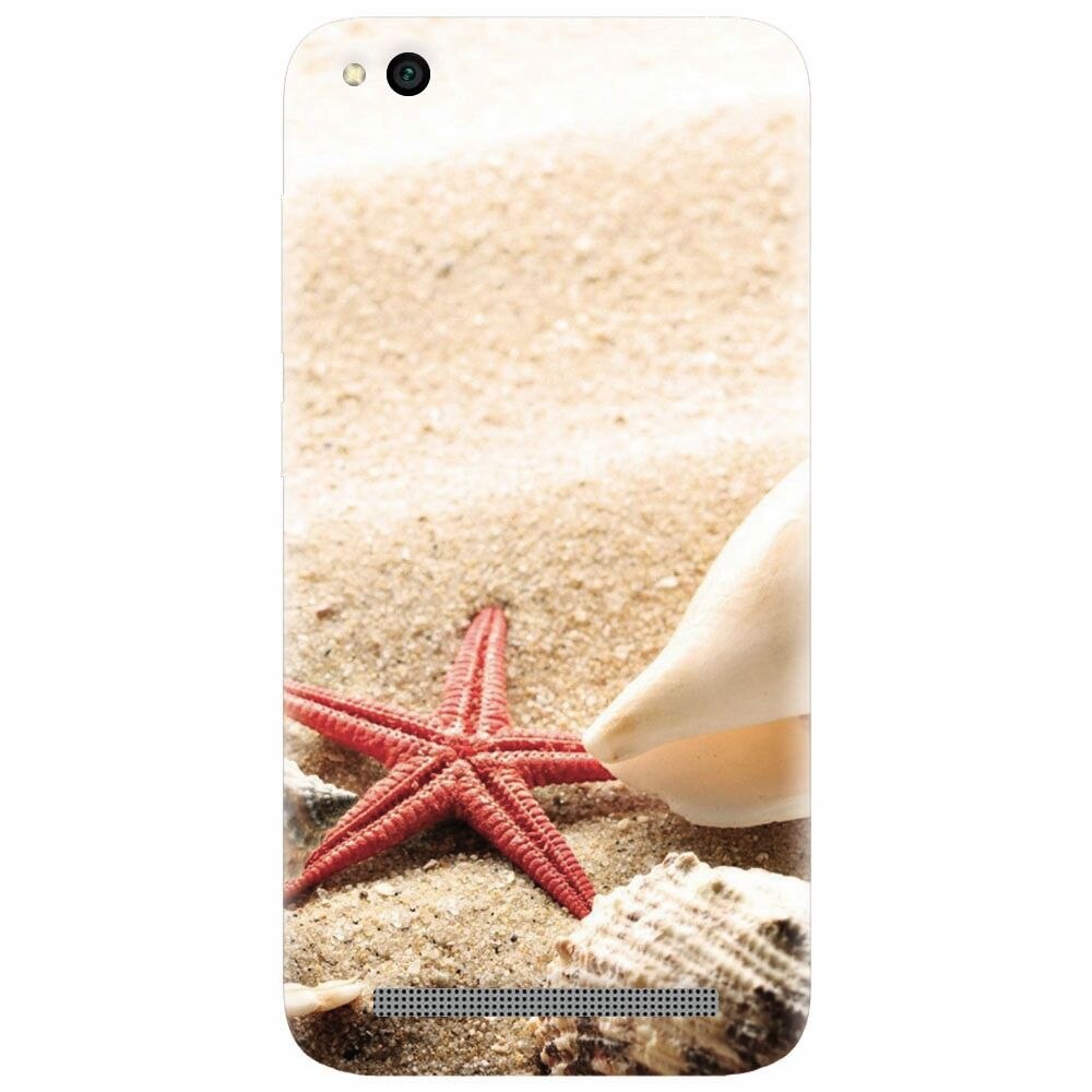 Husa silicon pentru Xiaomi Redmi 5A, Beach Shells And Starfish