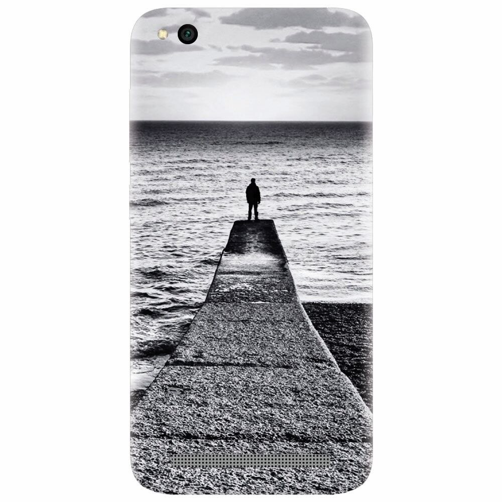 Husa silicon pentru Xiaomi Redmi 4A, Abstract Dock Man Grey