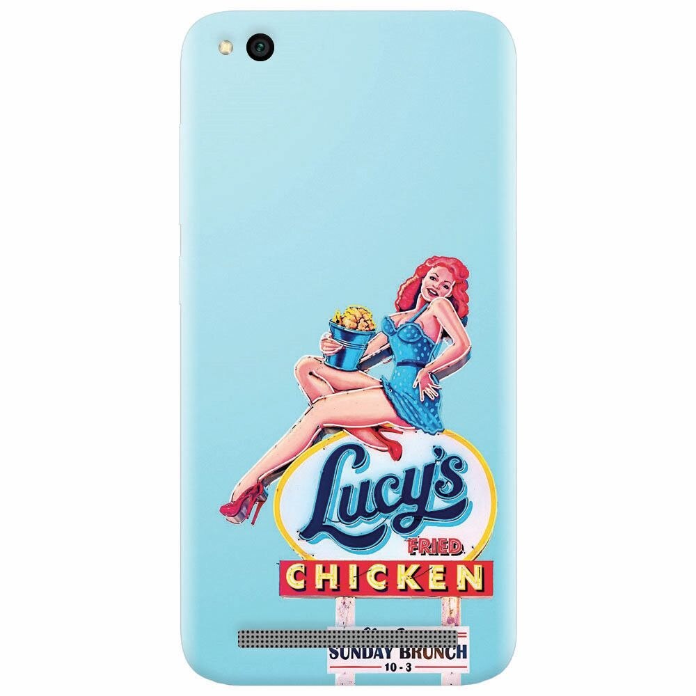 Husa silicon pentru Xiaomi Redmi 4A, American Vintage Restaurant Sign