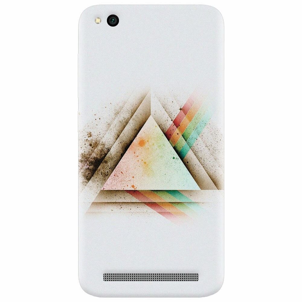 Husa silicon pentru Xiaomi Redmi 4A, Abstract Grunge Light Triangle