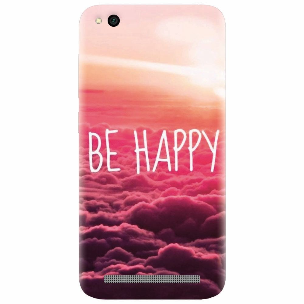 Husa silicon pentru Xiaomi Redmi 5A, Be Happy Puffy Clouds