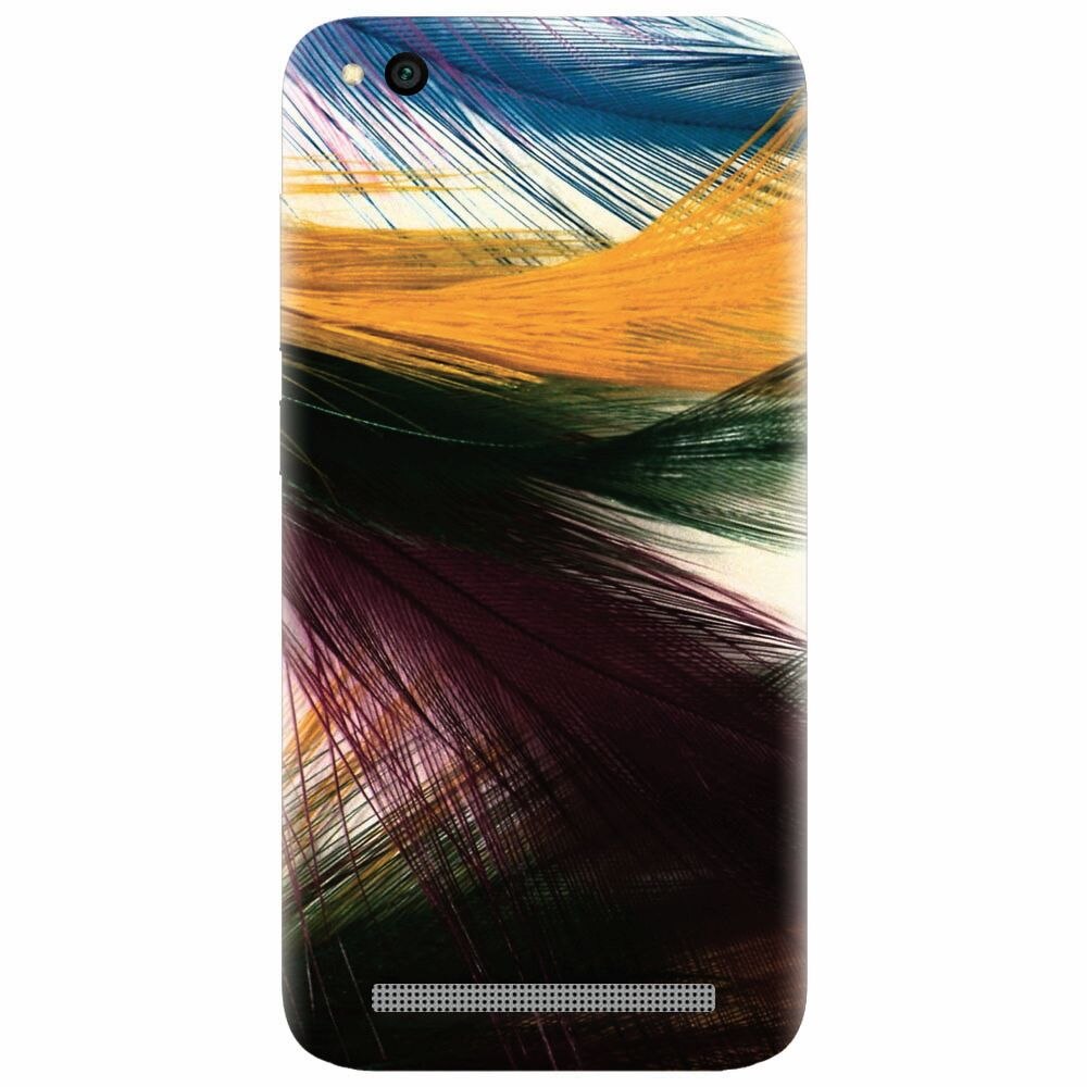 Husa silicon pentru Xiaomi Redmi 4A, Colorful Peacock Feathers