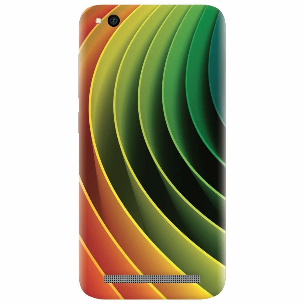 Husa silicon pentru Xiaomi Redmi 5A, 3D Multicolor Abstract Lines