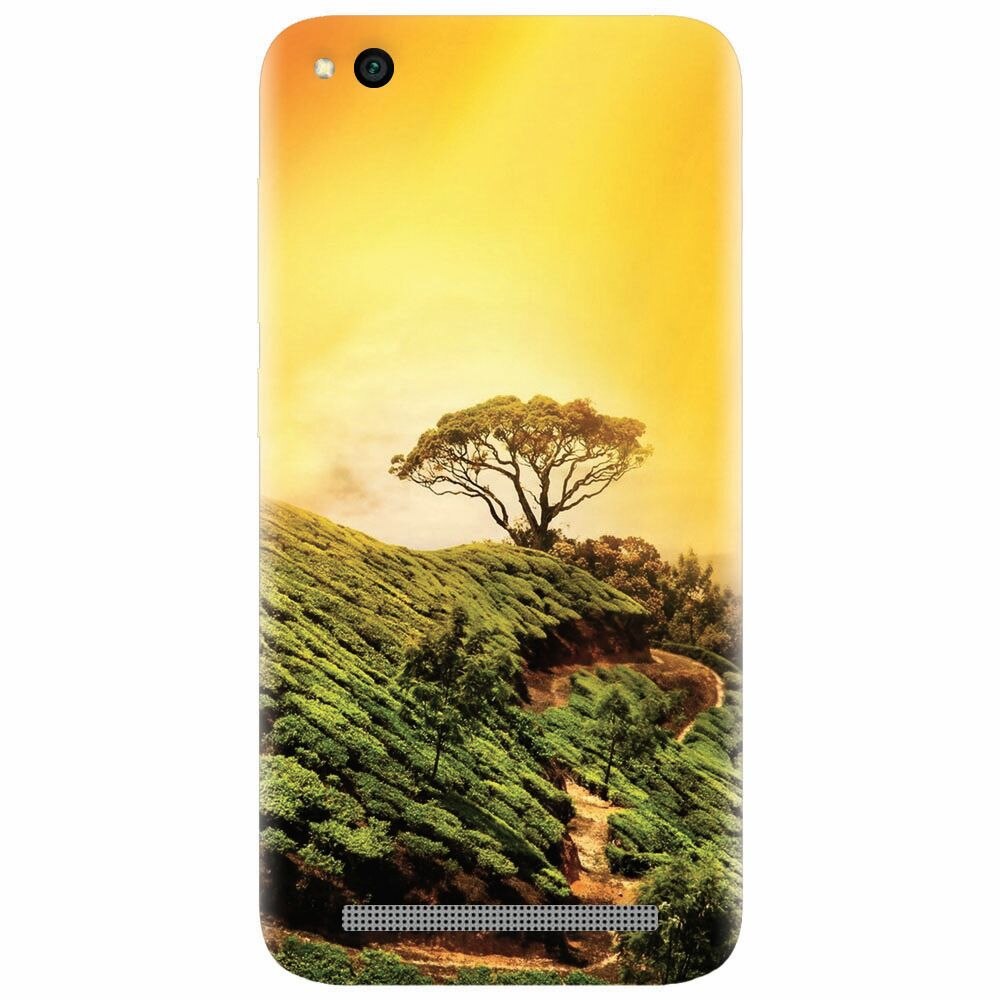 Husa silicon pentru Xiaomi Redmi 4A, Hill Top Tree Golden Light