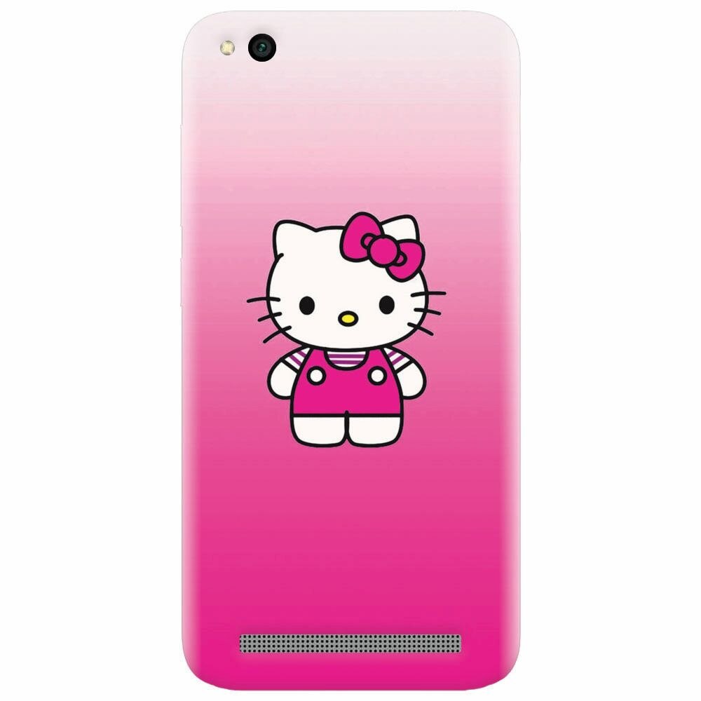 Husa silicon pentru Xiaomi Redmi 4A, Cute Pink Catty