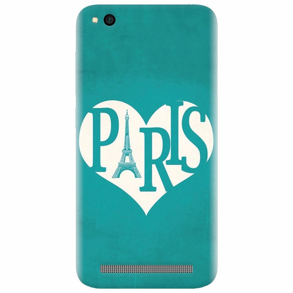 Husa silicon pentru Xiaomi Redmi 5A, I Love Paris