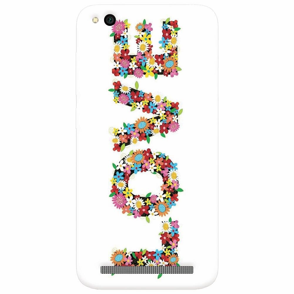 Husa silicon pentru Xiaomi Redmi 4A, Love Made By Flowers