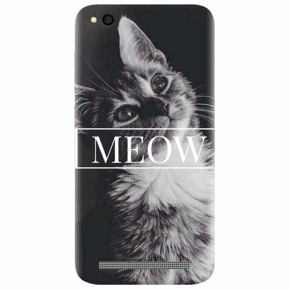 Husa silicon pentru Xiaomi Redmi 4A, Meow Cute Cat