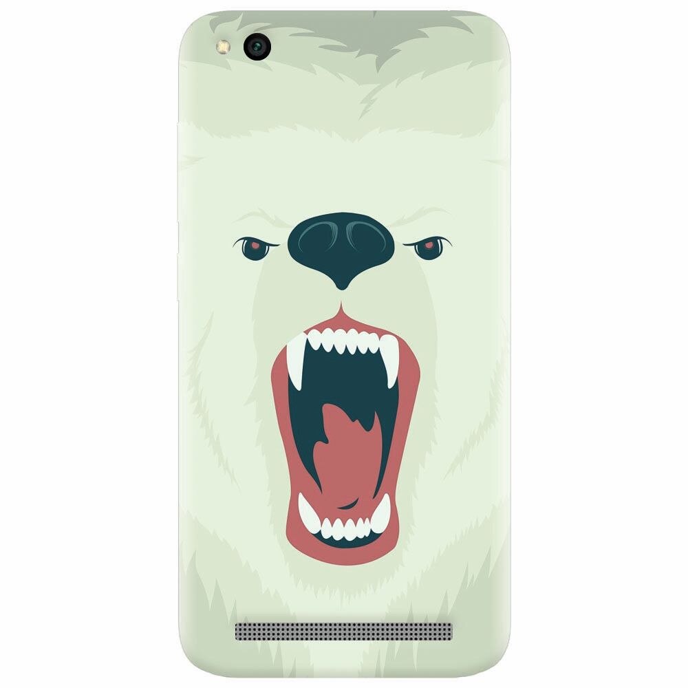 Husa silicon pentru Xiaomi Redmi 4A, Fierce Polar Bear Winter