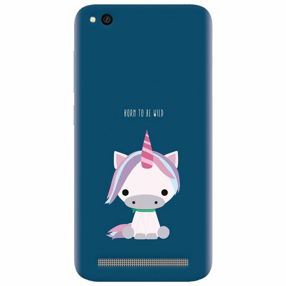 Husa silicon pentru Xiaomi Redmi 4A, Horn To Be Wild Cute Unicorn