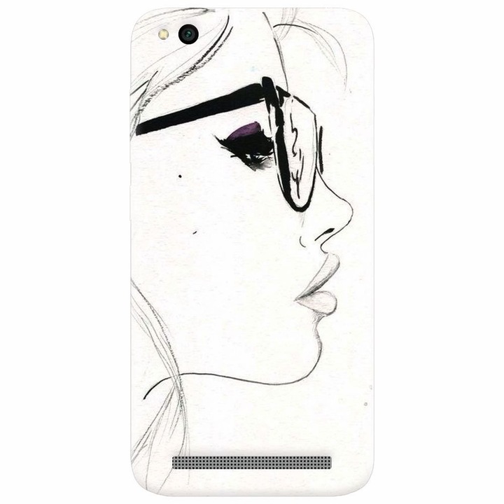 Силиконов кейс за Xiaomi Redmi 4A, Girl Face