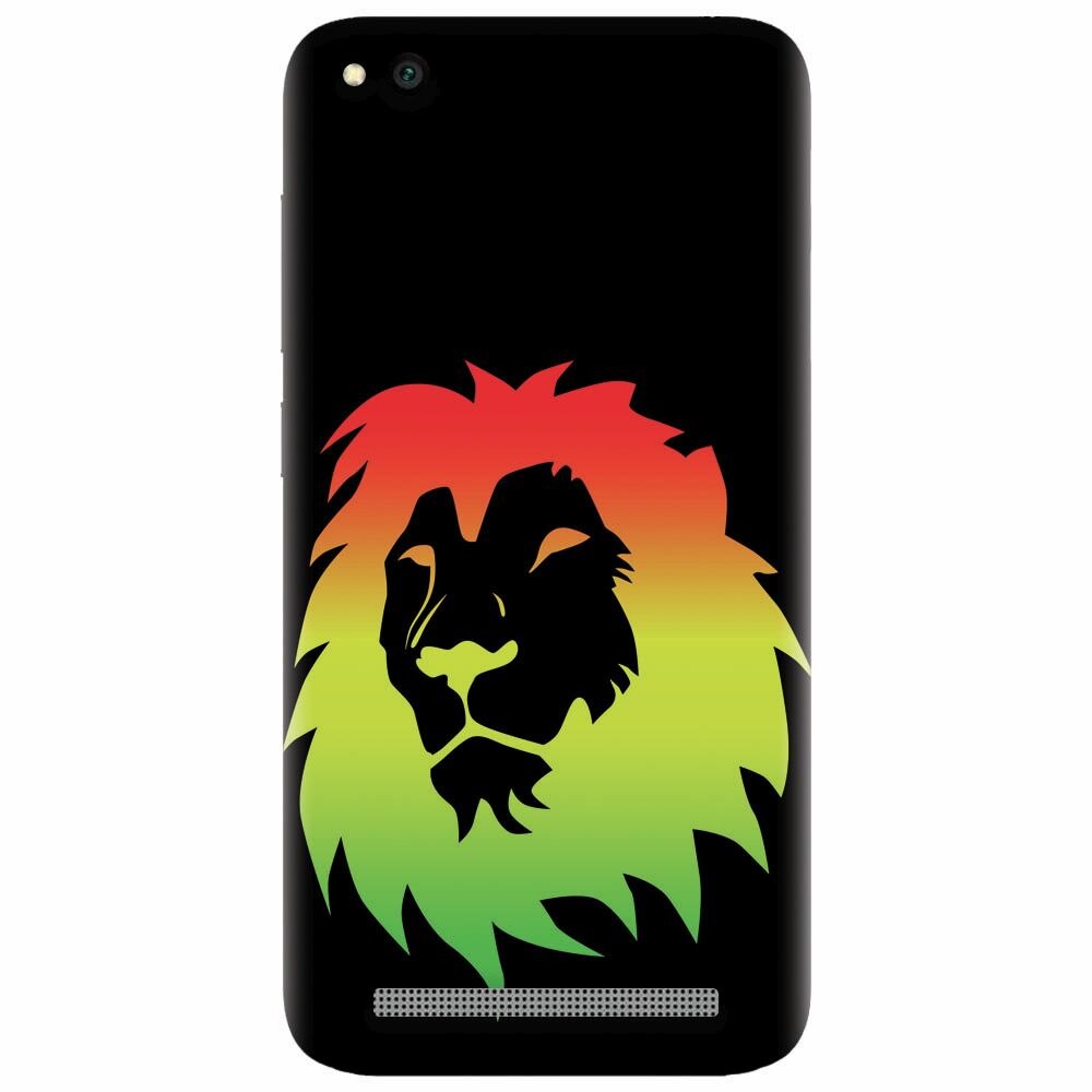 Husa silicon pentru Xiaomi Redmi 4A, Rasta Color Lion