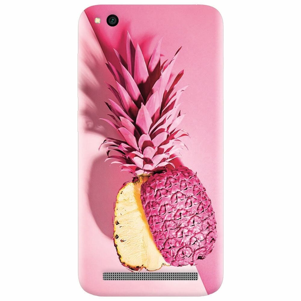 Husa silicon pentru Xiaomi Redmi 4A, Pink Pineapple