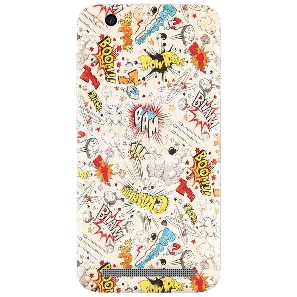 Husa silicon pentru Xiaomi Redmi 4A, Vintage Comic