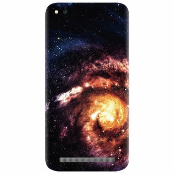 Husa silicon pentru Xiaomi Redmi 5A, Spiral Galaxy Illustration Husa silicon pentru Xiaomi Redmi 5A, Spiral Galaxy Illustration
