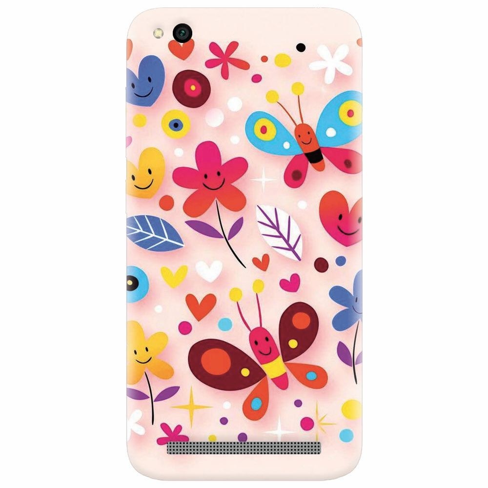 Husa silicon pentru Xiaomi Redmi 4A, Butterfly 102