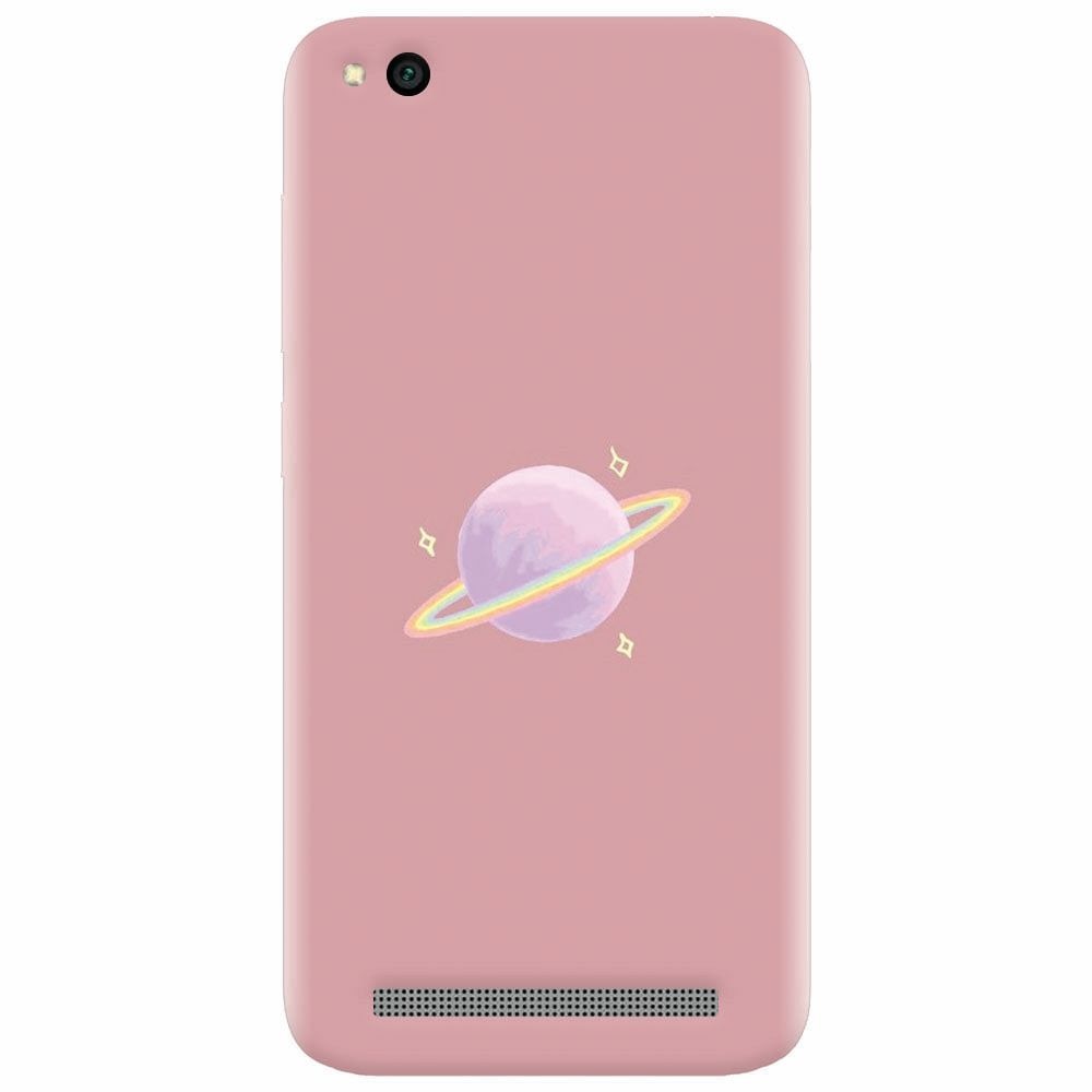 Husa silicon pentru Xiaomi Redmi 4A, Saturn On Pink