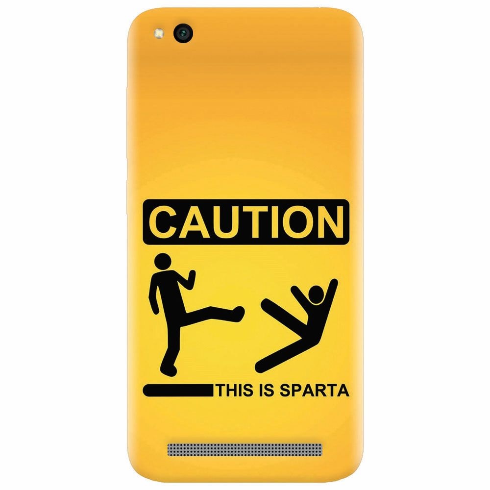 Husa silicon pentru Xiaomi Redmi 4A, This Is Sparta Funny Illustration