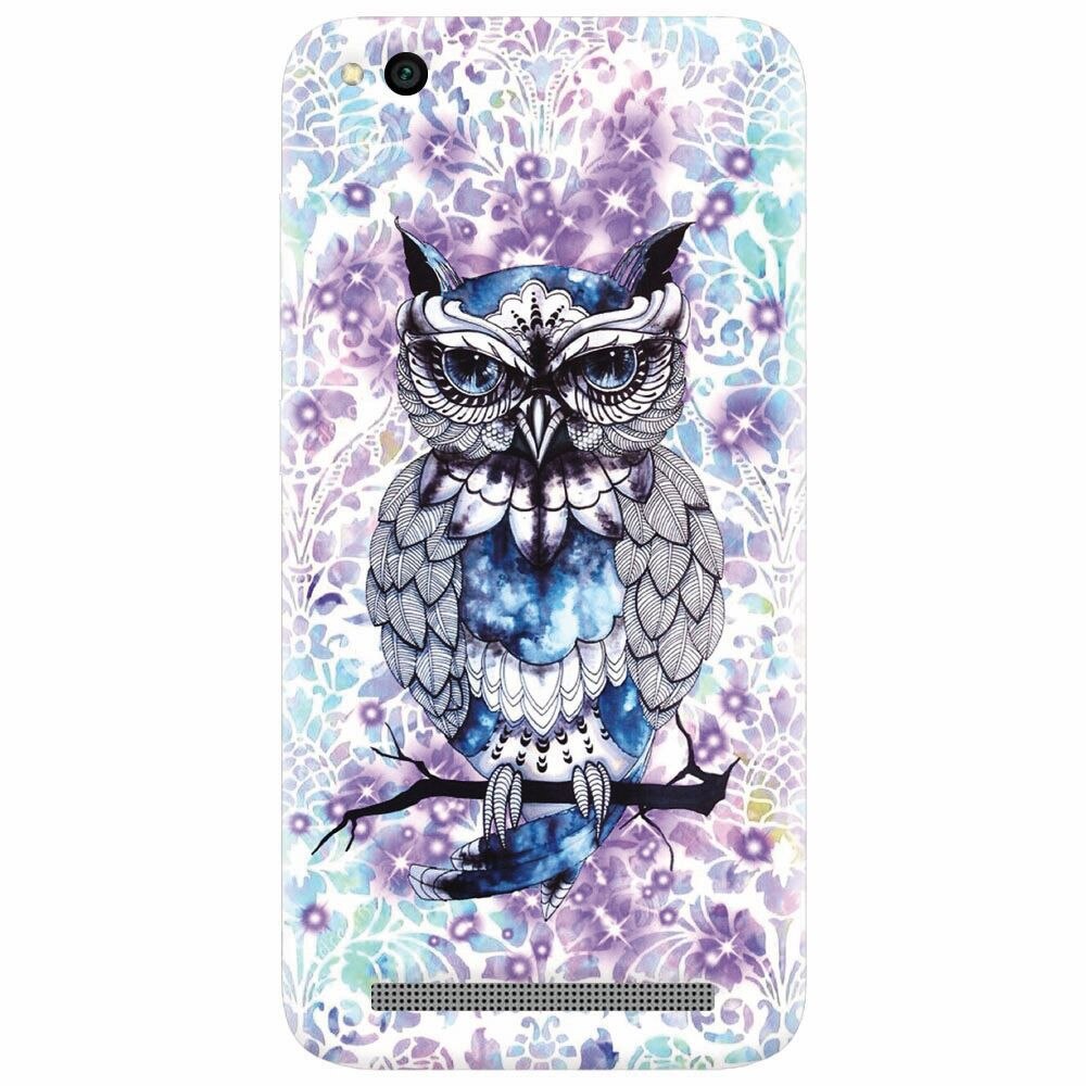 Husa silicon pentru Xiaomi Redmi 4A, Abstract Owl