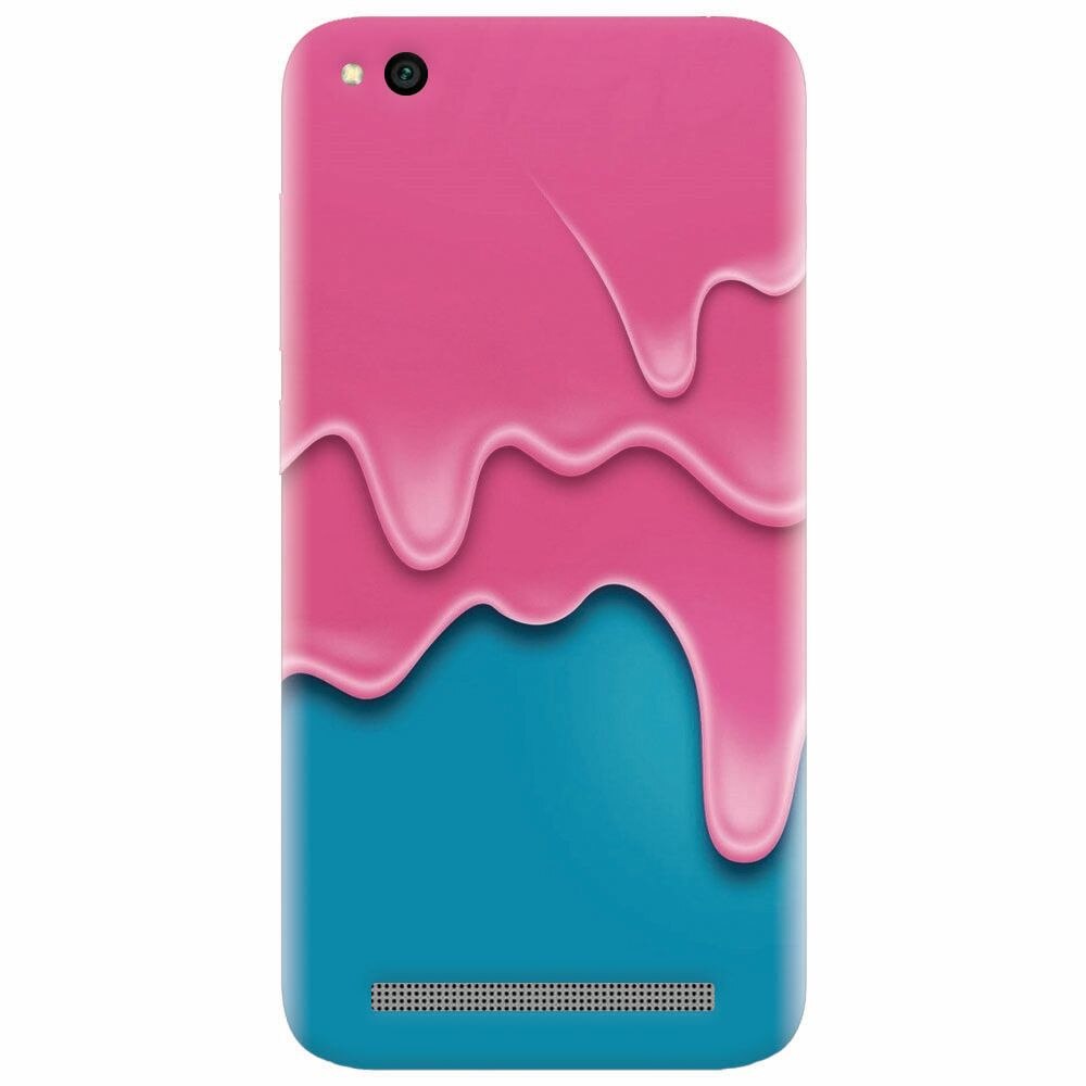 Husa silicon pentru Xiaomi Redmi 4A, Pink Liquid Dripping