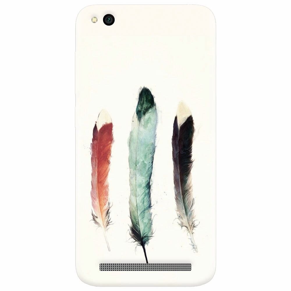 Husa silicon pentru Xiaomi Redmi 4A, Three Feathers