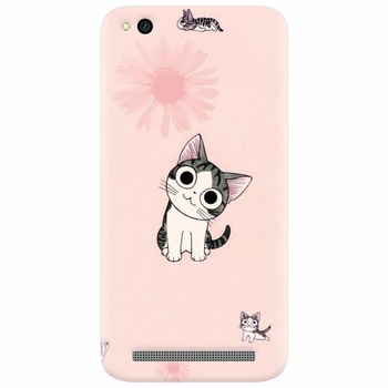 Husa silicon pentru Xiaomi Redmi 4A, Cute Cat 101 Husa silicon pentru Xiaomi Redmi 4A, Cute Cat 101