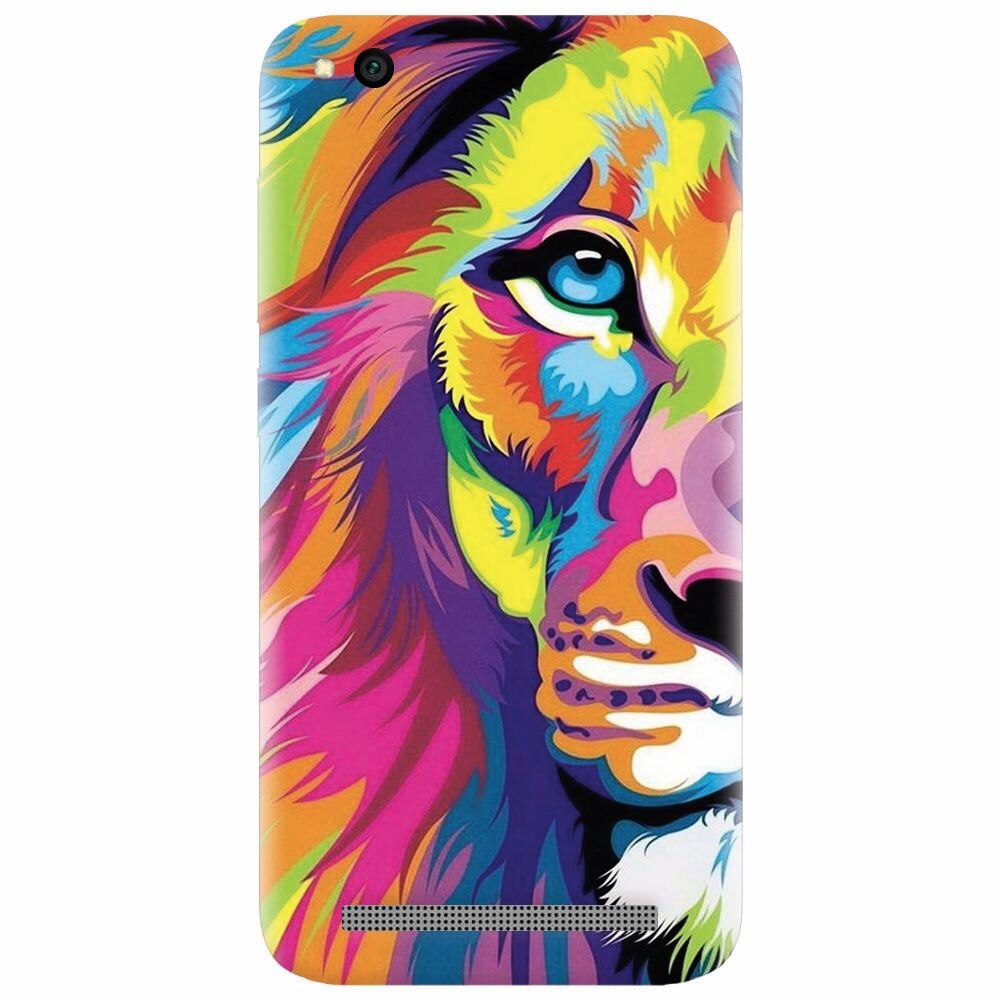 Husa silicon pentru Xiaomi Redmi 4A, Colorfull Lion 002