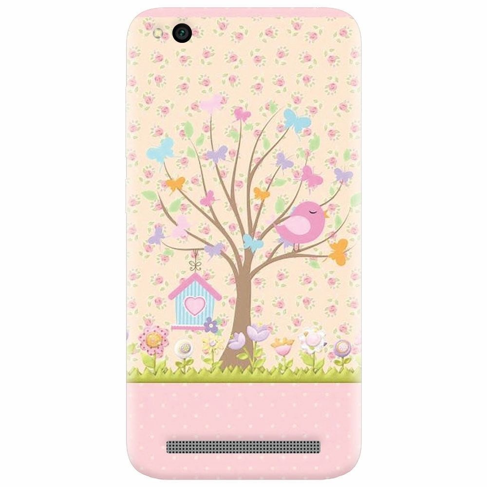 Husa silicon pentru Xiaomi Redmi 4A, Cute Birdhouse