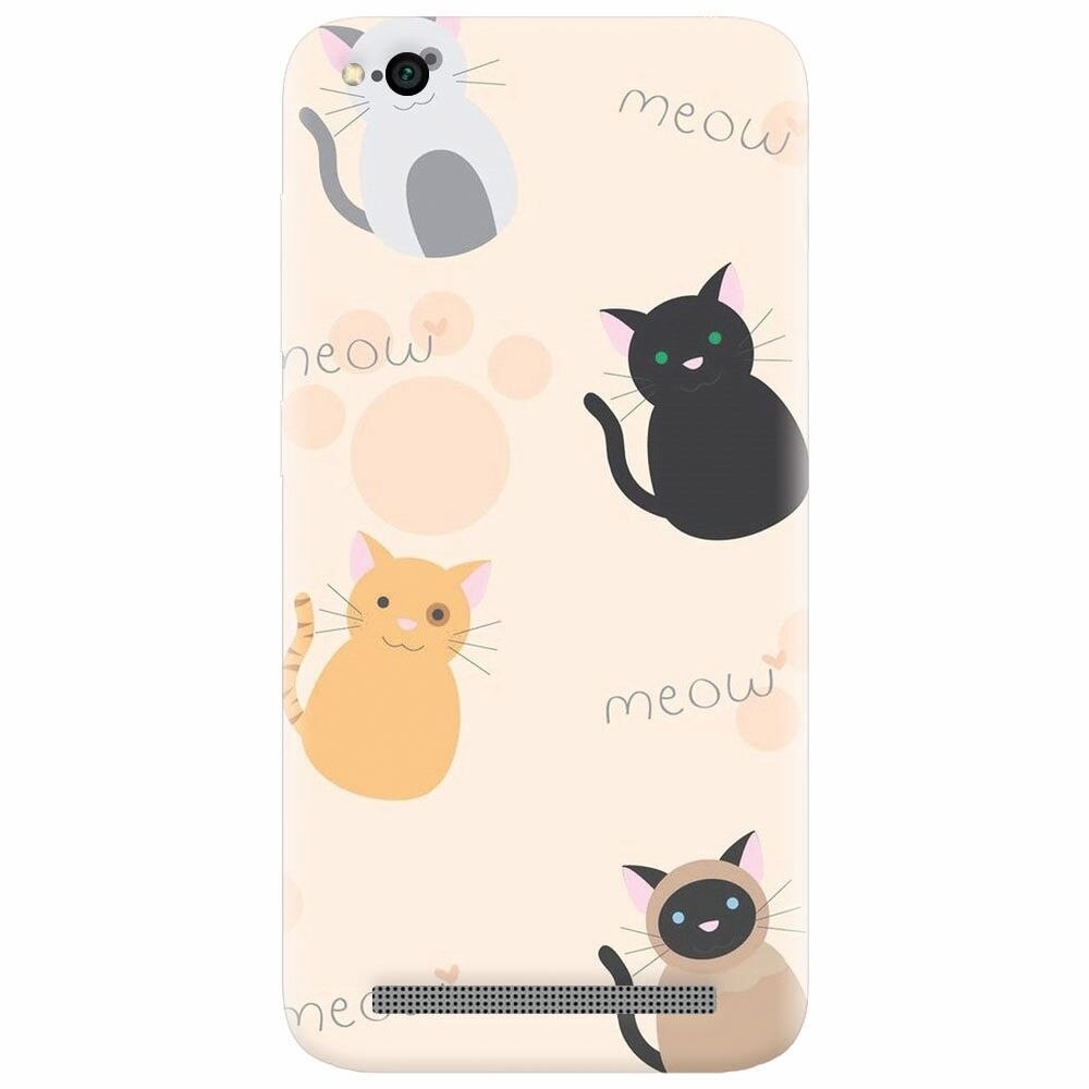 Husa silicon pentru Xiaomi Redmi 4A, Meow
