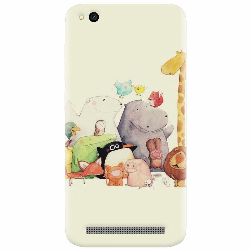 Husa silicon pentru Xiaomi Redmi 4A, Cute Cartoon Animals