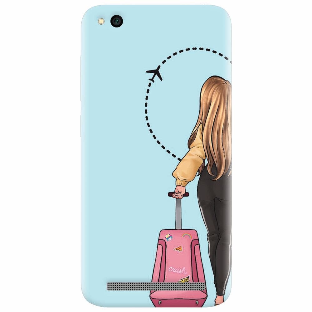 Husa silicon pentru Xiaomi Redmi 4A, Travel Girl