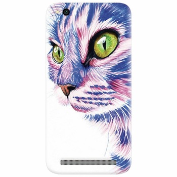 Husa silicon pentru Xiaomi Redmi 4A, Colorfull Cat Husa silicon pentru Xiaomi Redmi 4A, Colorfull Cat