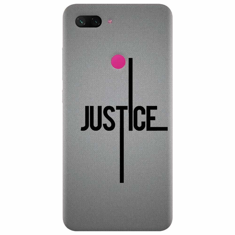 Husa silicon pentru Xiaomi Mi 8 Lite, Amir Justice Minimalistic Nubheebuccus Text