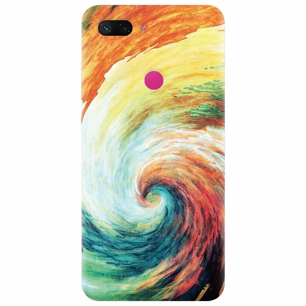 Husa silicon pentru Xiaomi Mi 8 Lite, Big Wave Painting