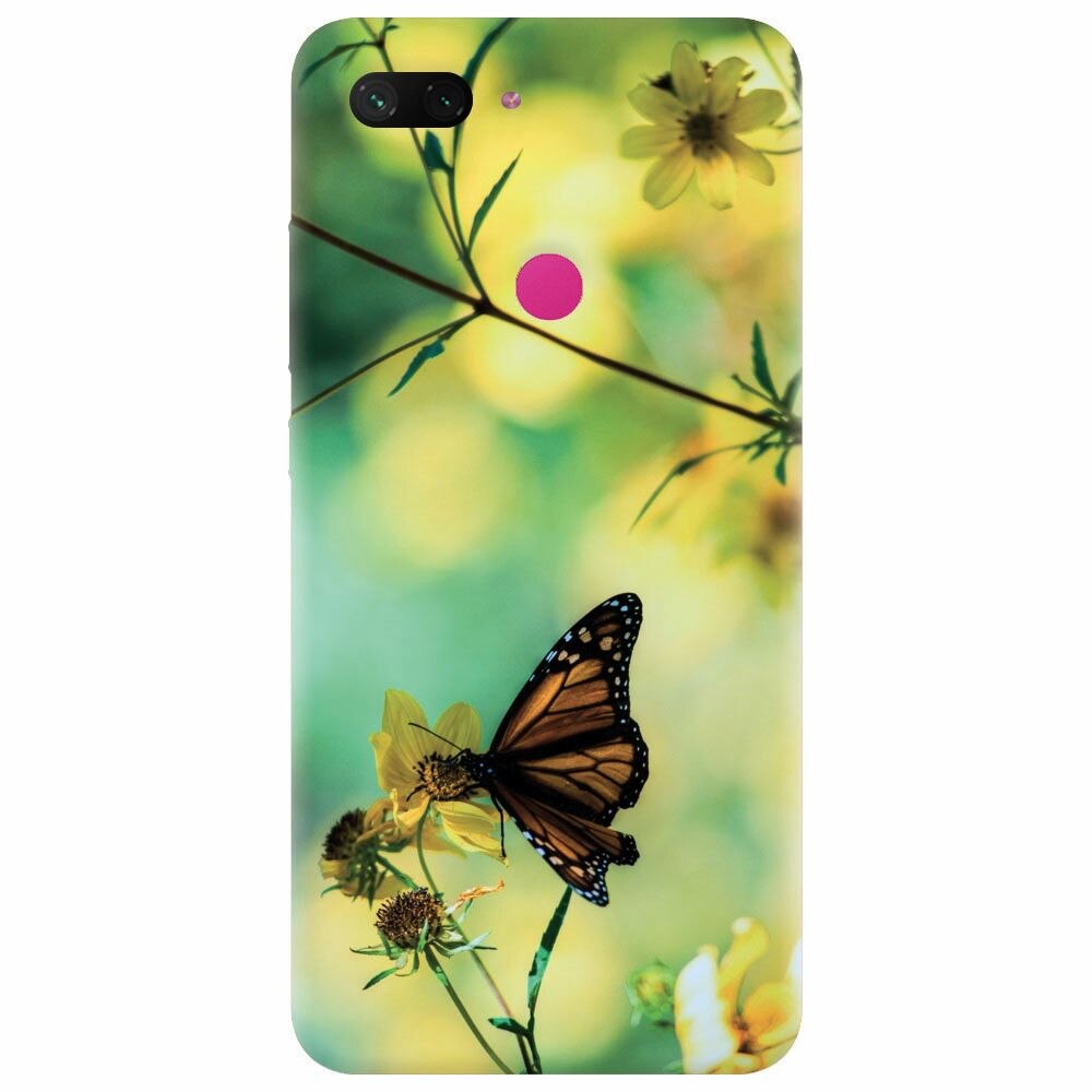 Husa silicon pentru Xiaomi Mi 8 Lite, Butterfly