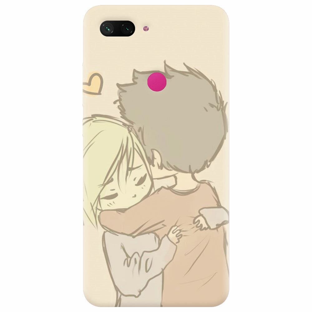 Husa silicon pentru Xiaomi Mi 8 Lite, Couple Hug