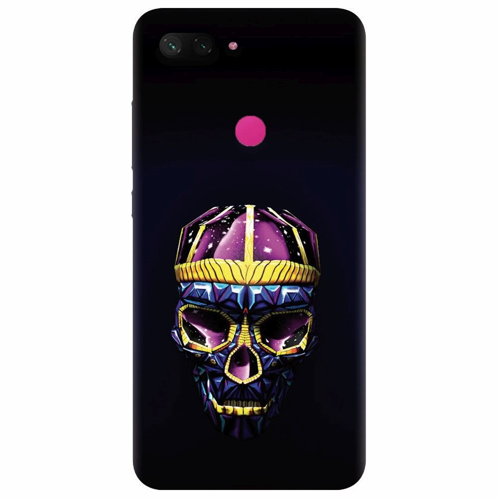 Husa silicon pentru Xiaomi Mi 8 Lite, Colorfull Skull