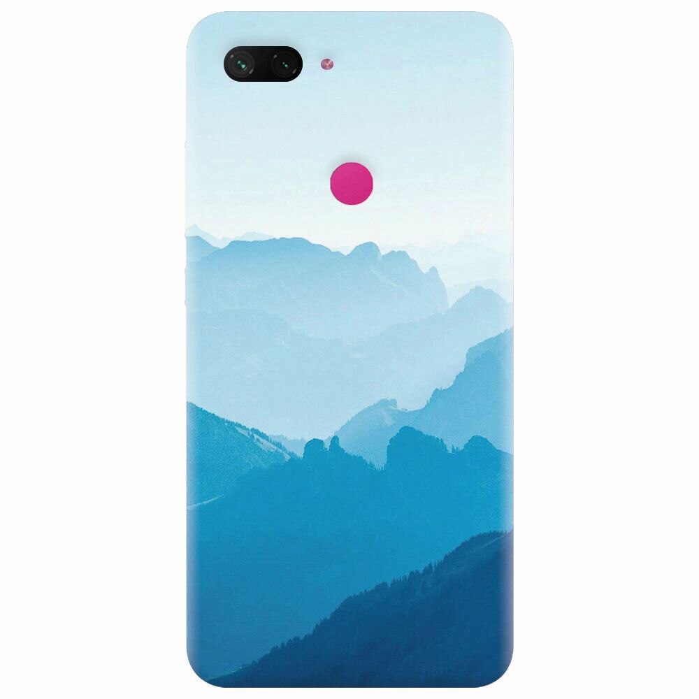 Husa silicon pentru Xiaomi Mi 8 Lite, Blue Mountain Crests