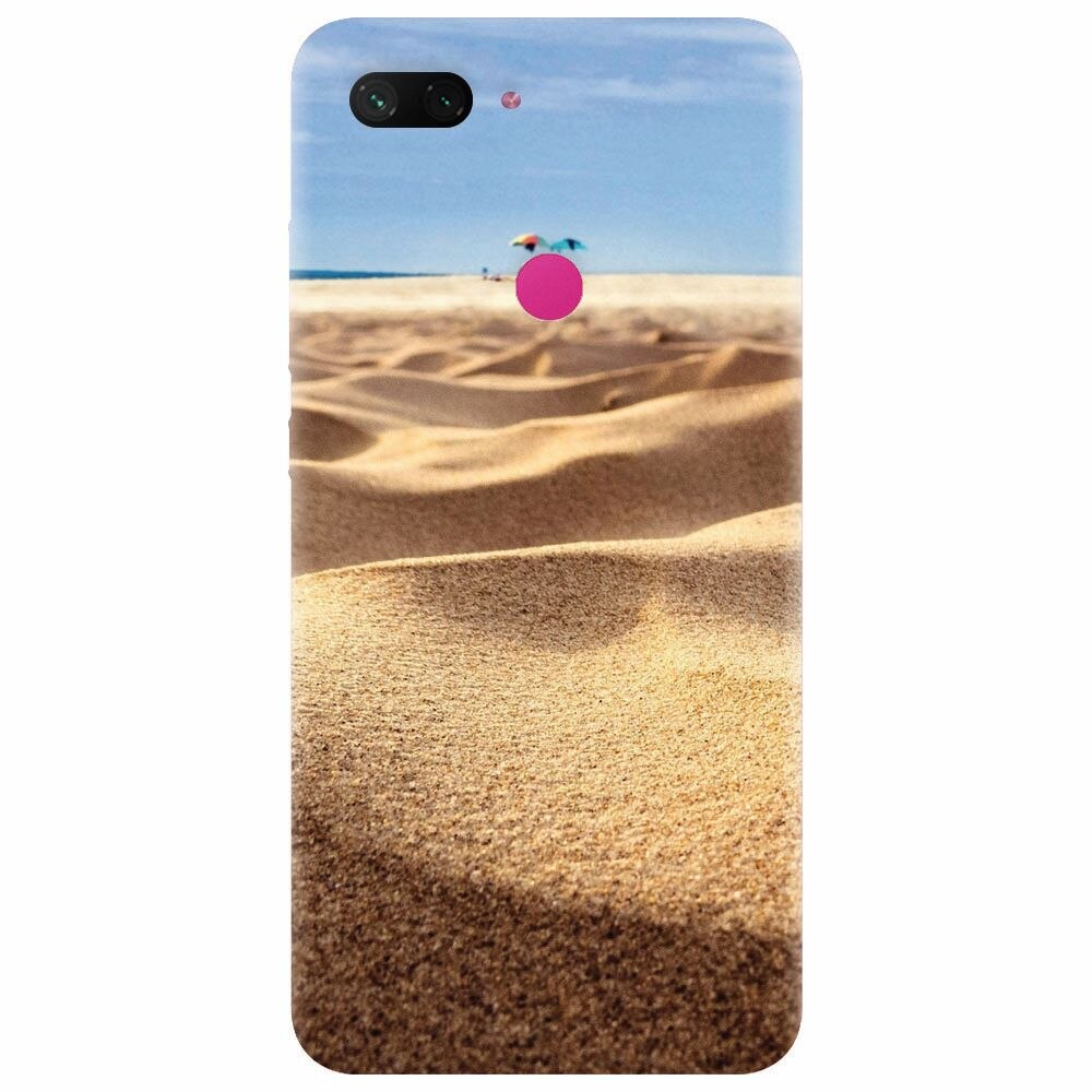 Husa silicon pentru Xiaomi Mi 8 Lite, Beach Sand Closeup Holiday