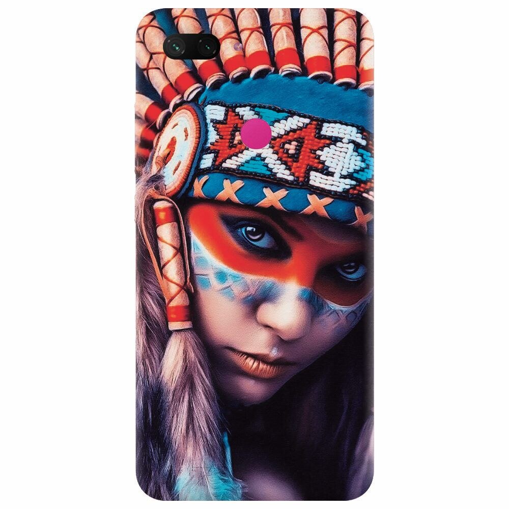 Husa silicon pentru Xiaomi Mi 8 Lite, Attractive Girl Model