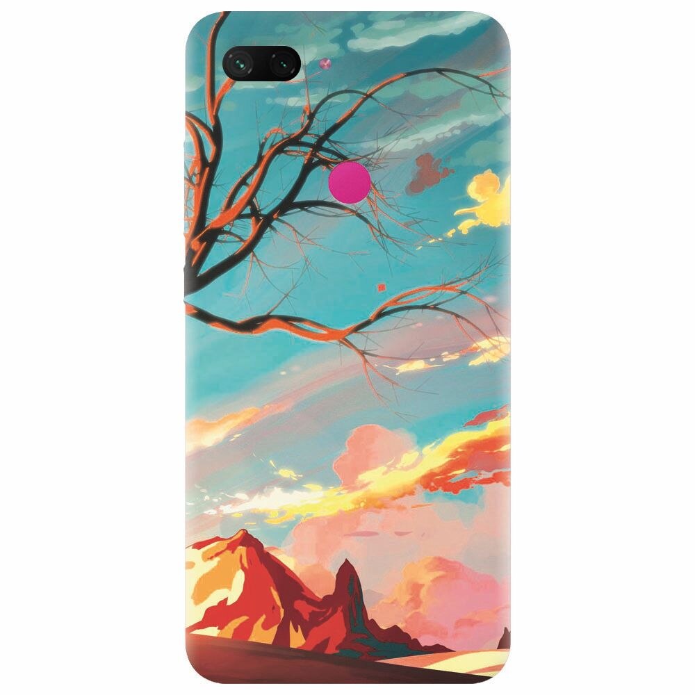 Husa silicon pentru Xiaomi Mi 8 Lite, Artistic Landscape