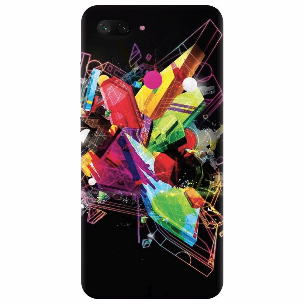 Husa silicon pentru Xiaomi Mi 8 Lite, Abstract Shape