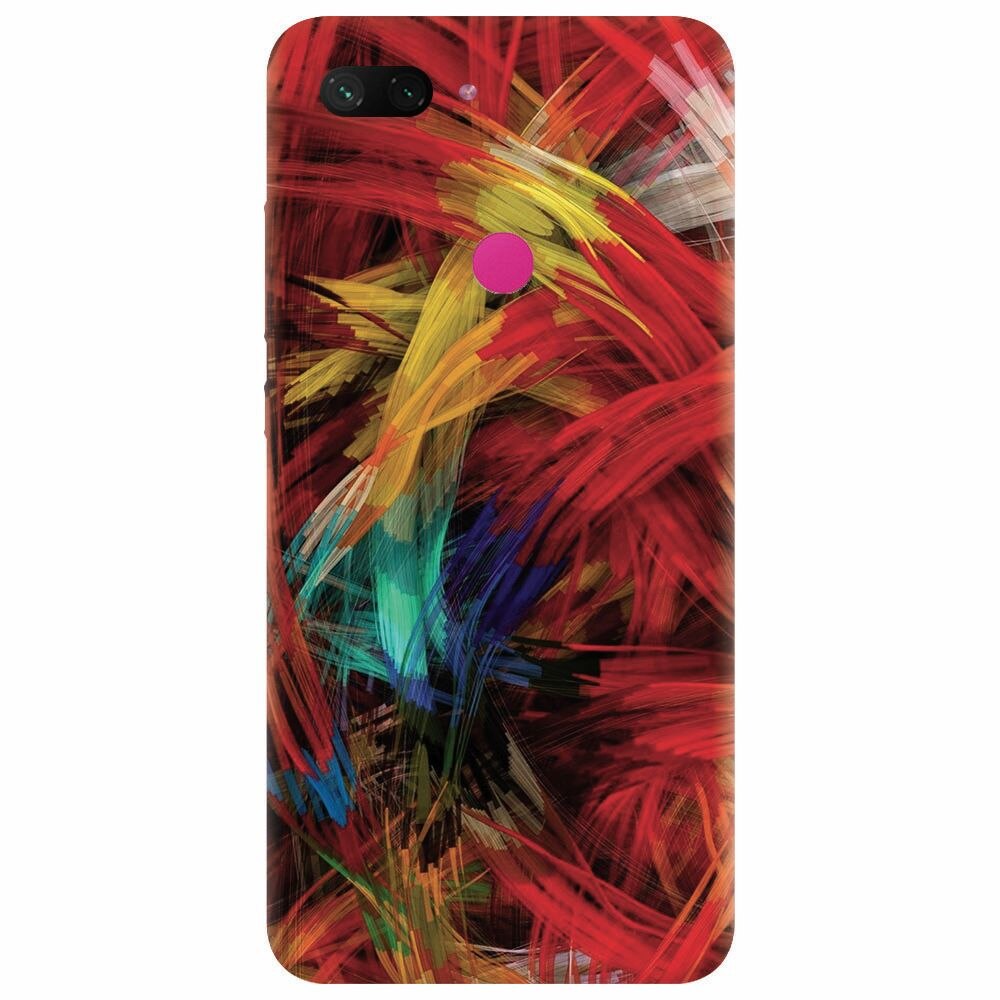 Husa silicon pentru Xiaomi Mi 8 Lite, Colorful Digital Painting Strokes