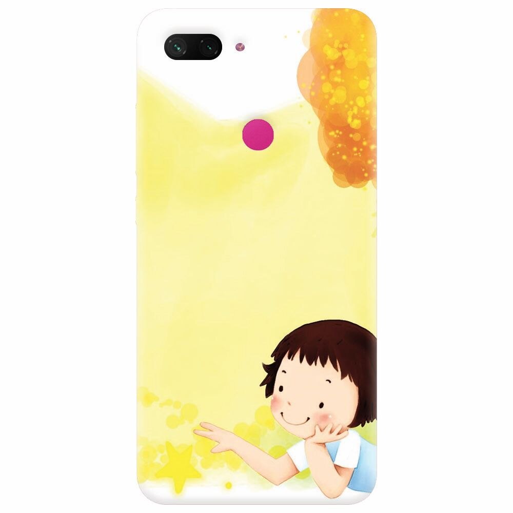 Husa silicon pentru Xiaomi Mi 8 Lite, Child Autumn Paint Hd