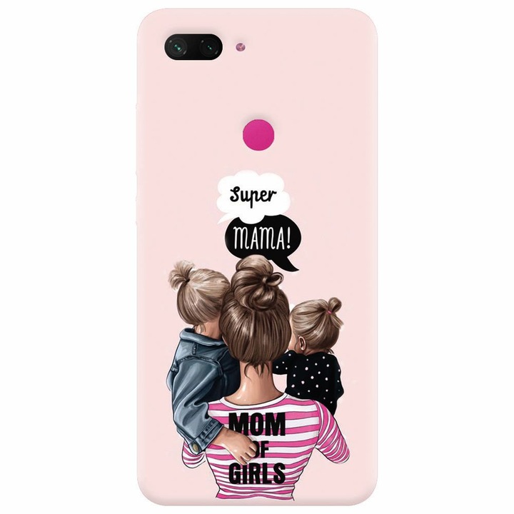 Силиконов кейс за Xiaomi Mi 8 Lite, Mom Of Girls